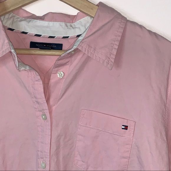 💫 Pink Tommy Hilfiger blouse size XL - Picture 2 of 6